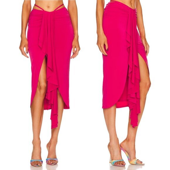 Michael Costello X Revolve Trent Skirt - Hot Pink